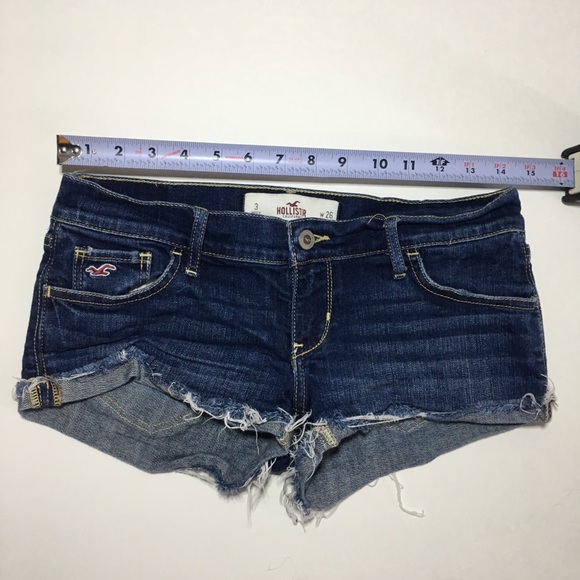 Hollister Women's Size 3 W26 Blue Jean Short - Picture 6 of 7